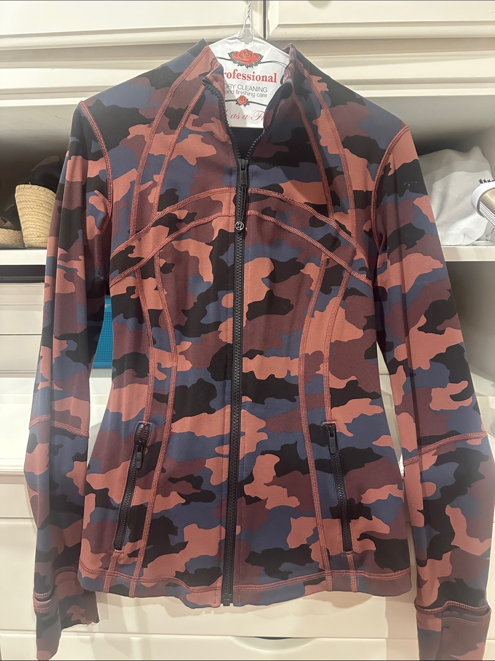 ALO Yoga Women’s Camo Zip-Up Swim Jacket - Pink, Blue, Black